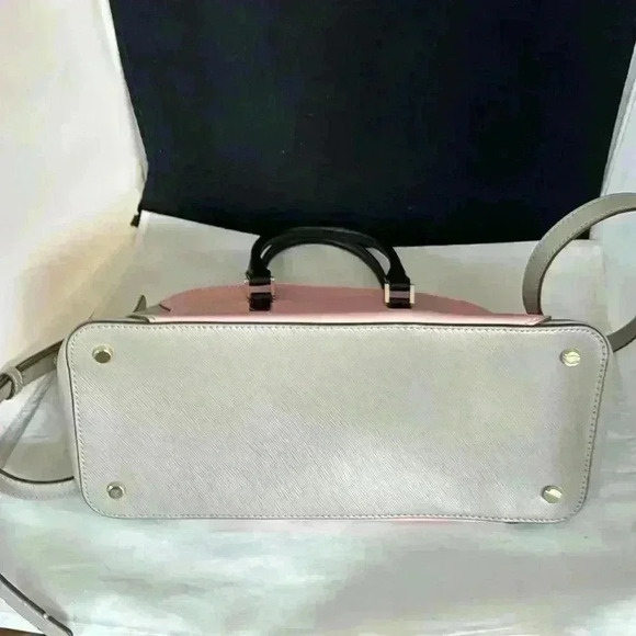Kate Spade Rococo Pink & Grey Satchel New - Picture 7 of 9